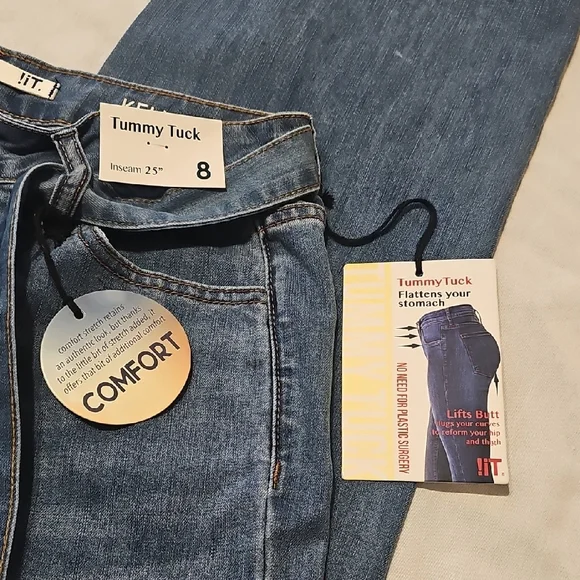 !it jeans Kelly Wide-Leg Jeans with Waist Tie - Denim Blue - Picture 7 of 10